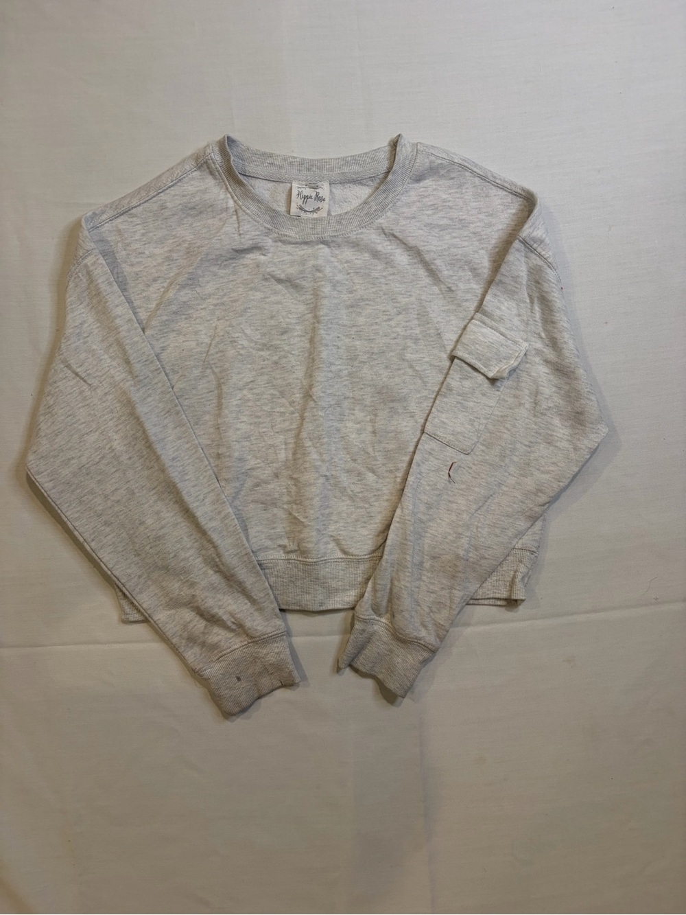 Hippie Rose Gray and Blush Crewneck Sweatshirt